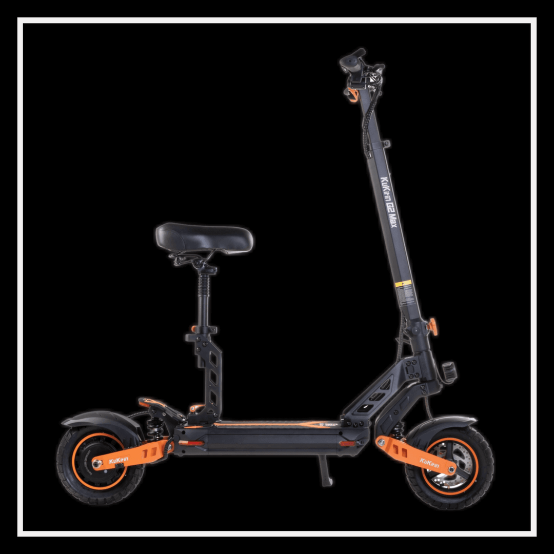 KUKIRIN G2 MAX electric scooter side view showcasing sleek design and advanced features.
