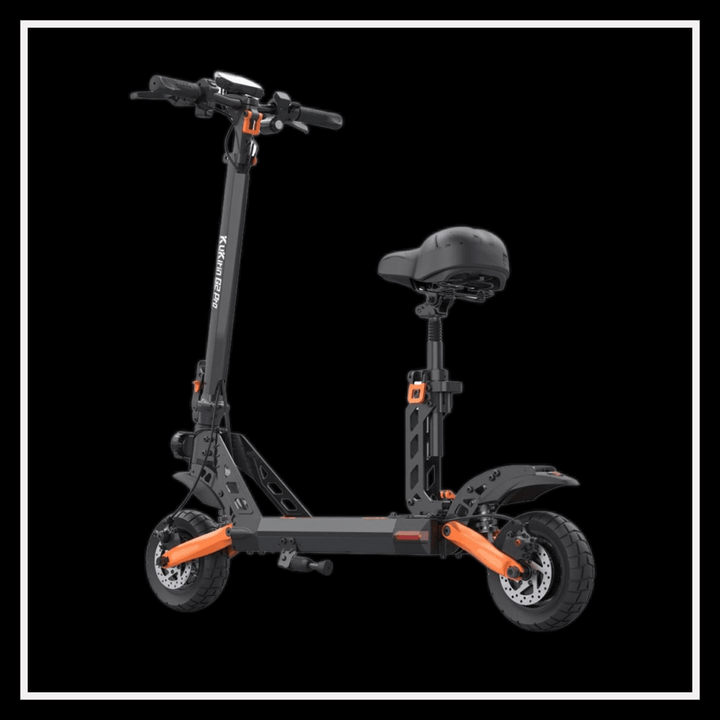 KUKIRIN G2 Pro electric scooter in black with an orange accent, perfect for urban commuting.