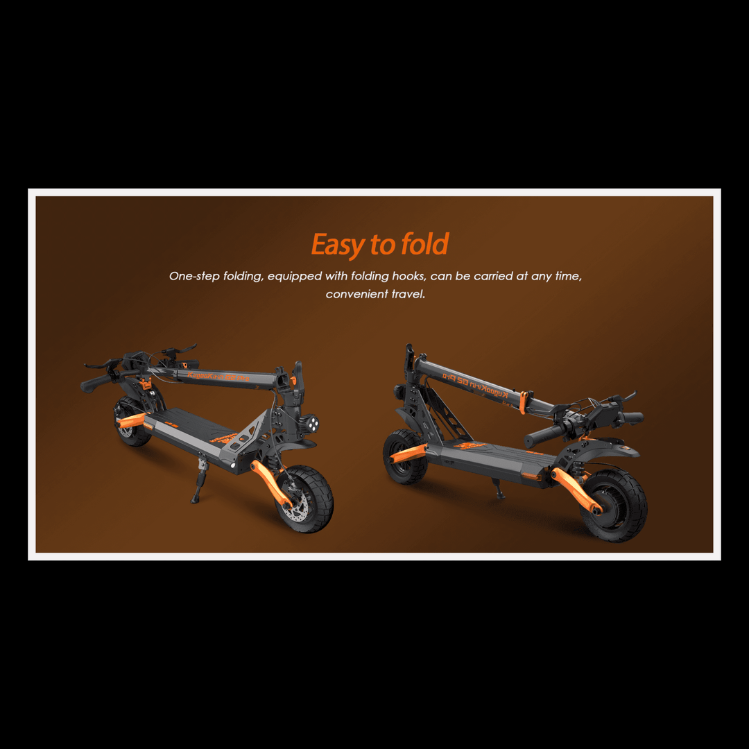 KUKIRIN G2 Pro electric scooter easy to fold for convenient travel with one-step folding mechanism.