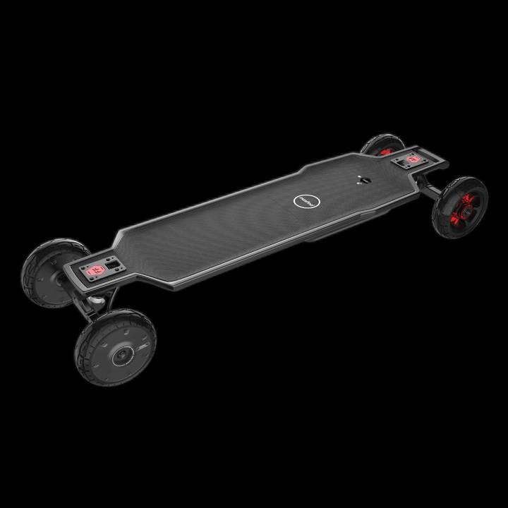 Maxfind FF AT electric skateboard off-road longboard with all-terrain capabilities and dual-motor design.