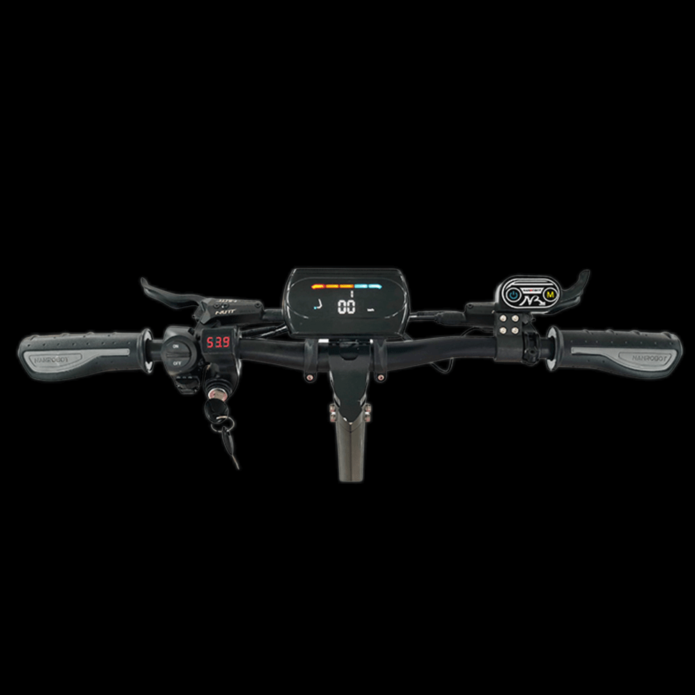 Nanrobot D6+ electric scooter handlebars with display and controls