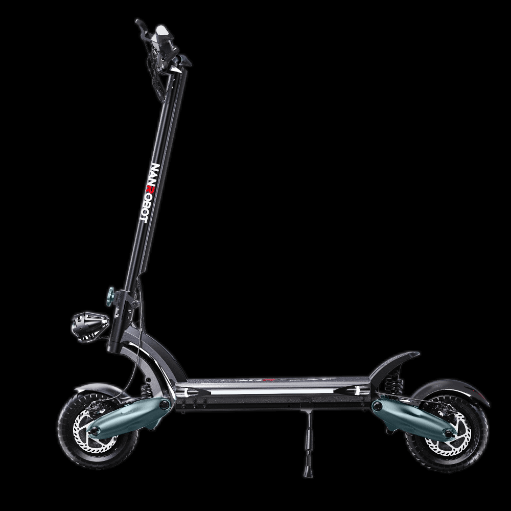 Nanrobot D6+ electric scooter showcasing its sleek design and off-road tires.